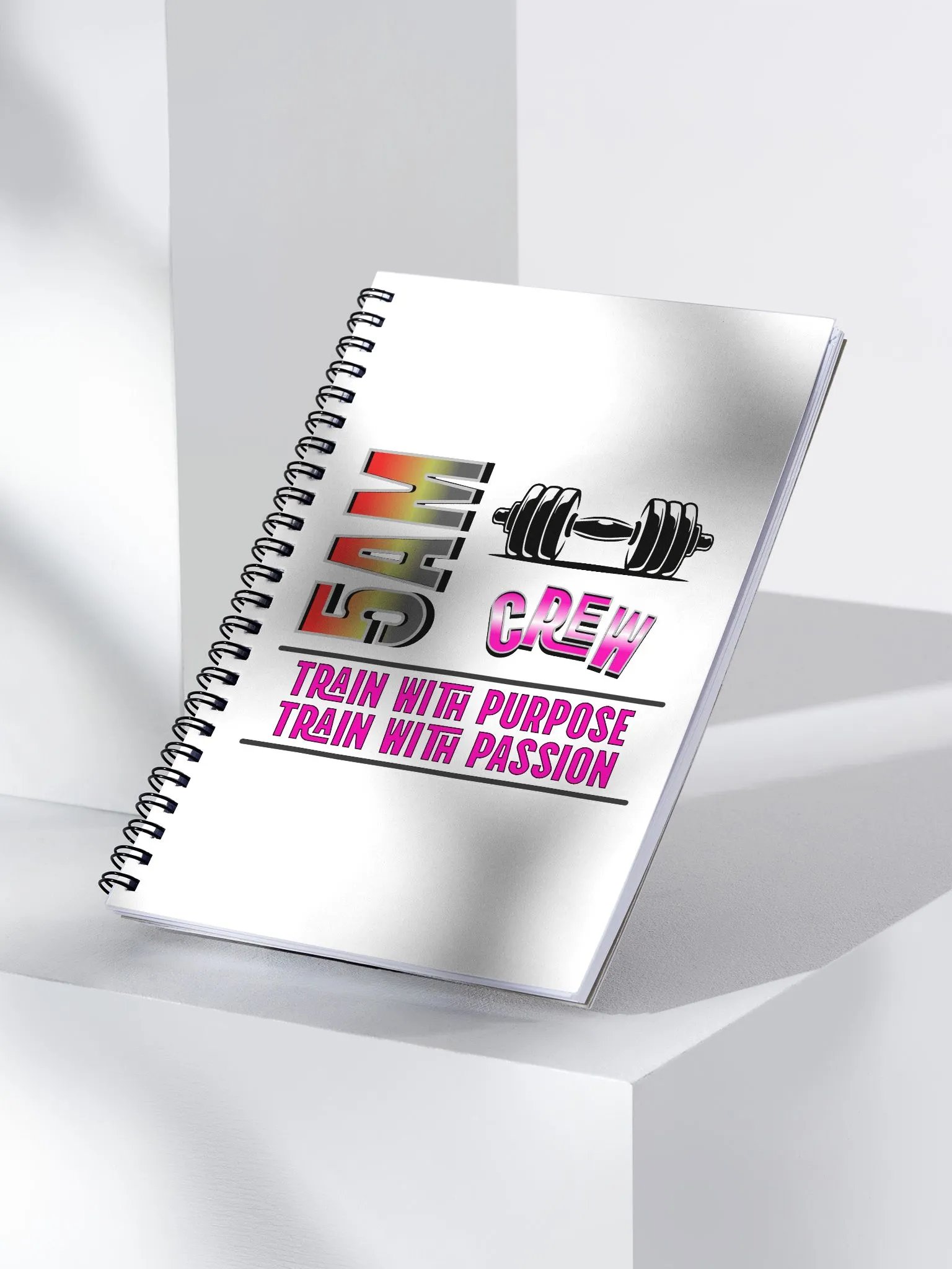 5AM Crew Weightlifting Dumbbell Crew Spiral Notebook product image (3)