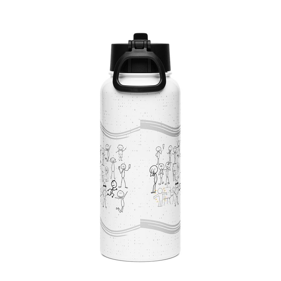 Fun Paint and Sip Stainless Steel Water Bottle for artis moms dad friends family product image (2)