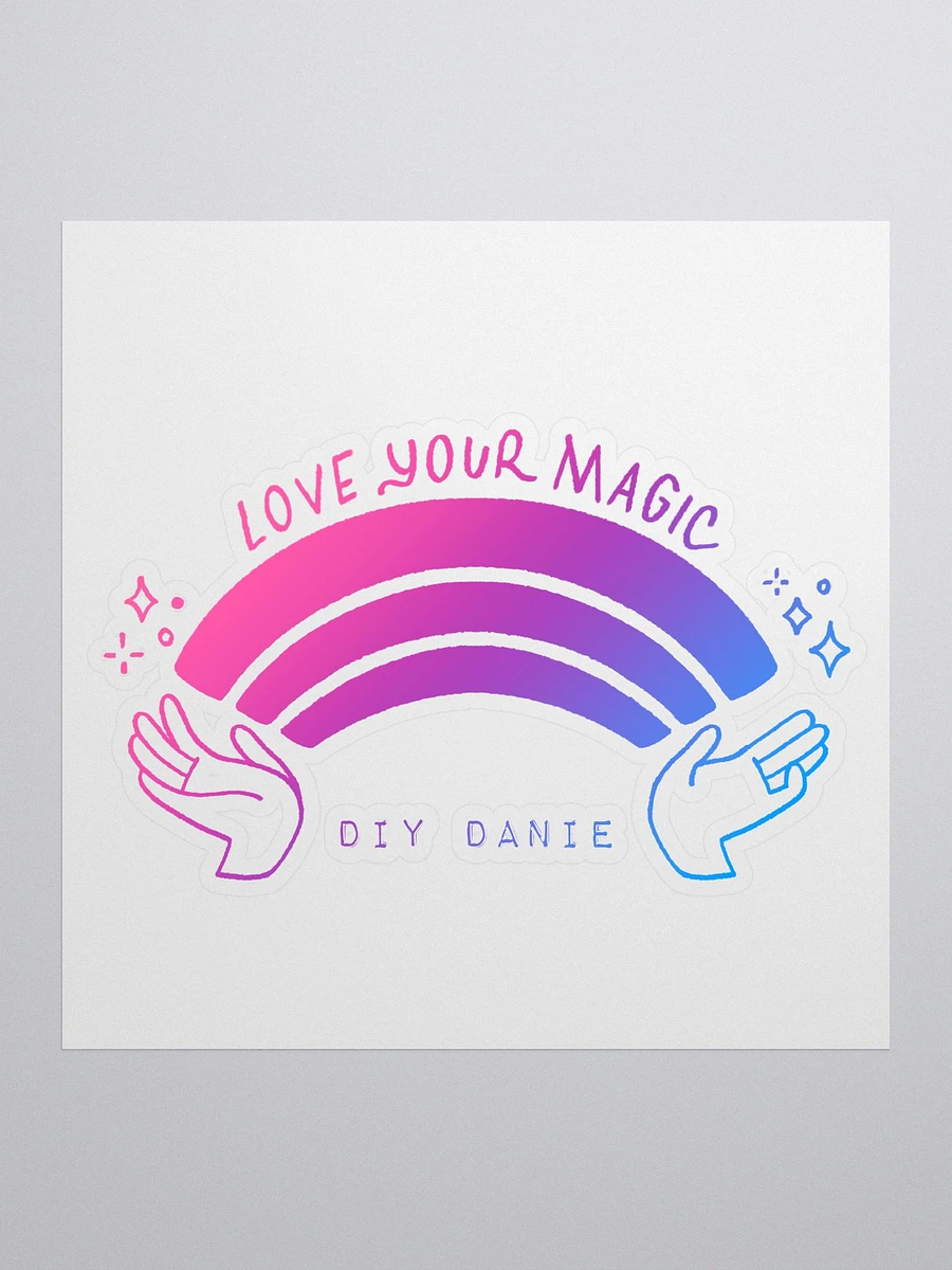 LOVE YOUR MAGIC RAINBOW STICKER (OMBRE) product image (1)
