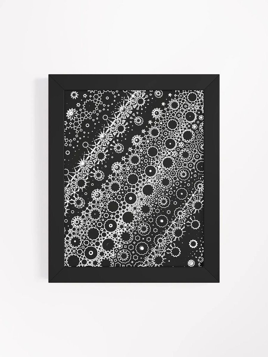 Elegant Metamorphosis, Black and White Wood Framed Matte Poster product image (22)
