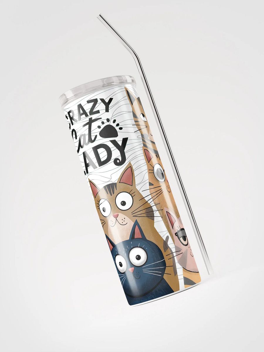 Crazy Cat Lady Stainless Steel Tumbler product image (3)