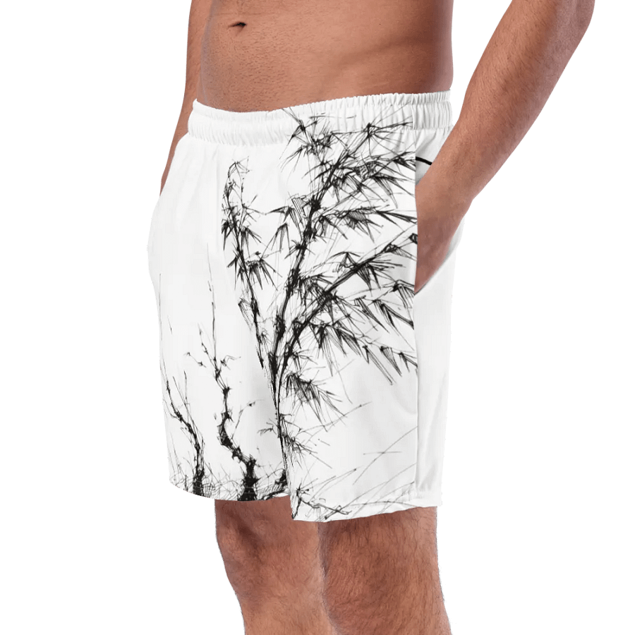 Bamboo Print Swim Trunks product image (9)