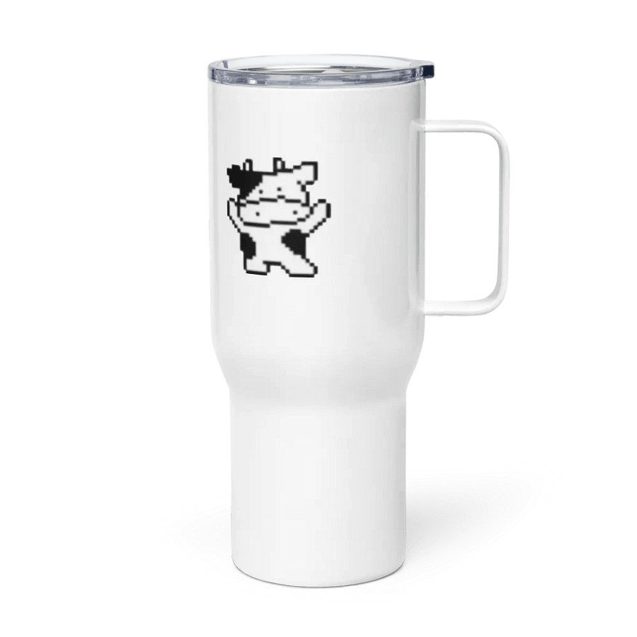 Upright Cows Pixel Art Travel Mug product image (4)