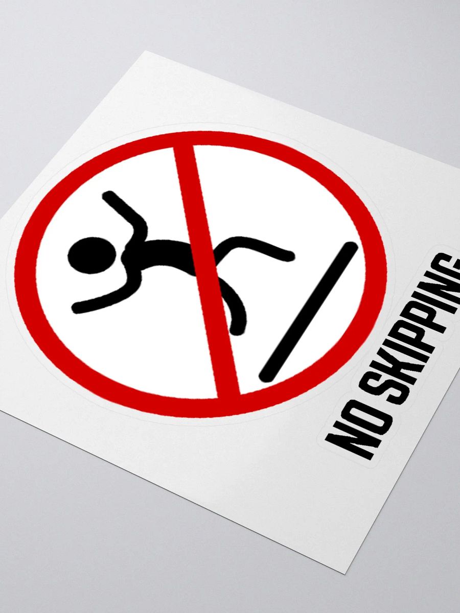 NO SKIPPING STICKER product image (8)