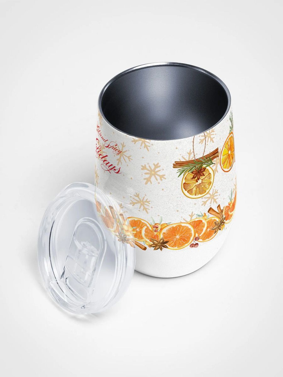 Holiday Spice Wine Tumbler gift for moms dads friends colleagues product image (3)