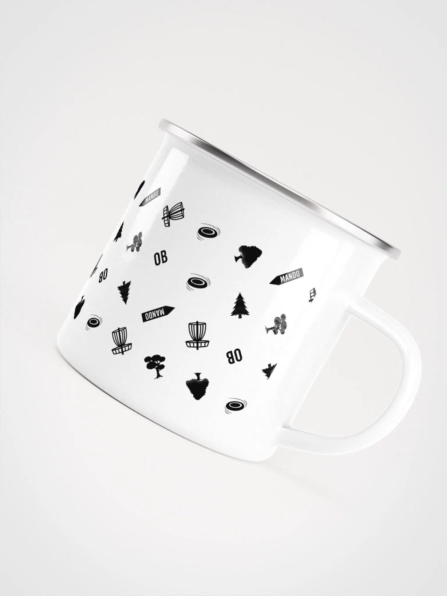 Disc Golf object enamel mug product image (4)