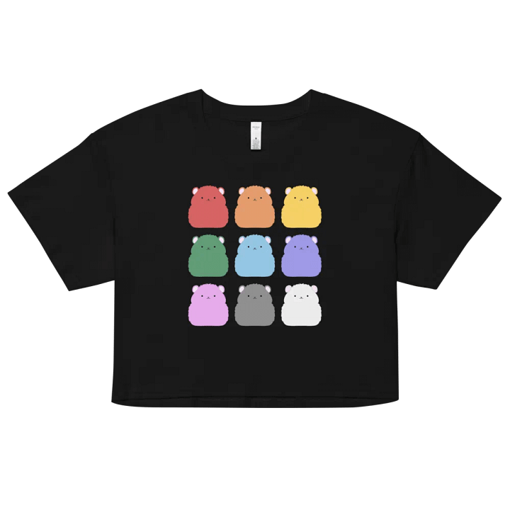 Rainbow Hamster Colours - Crop Tee product image (1)