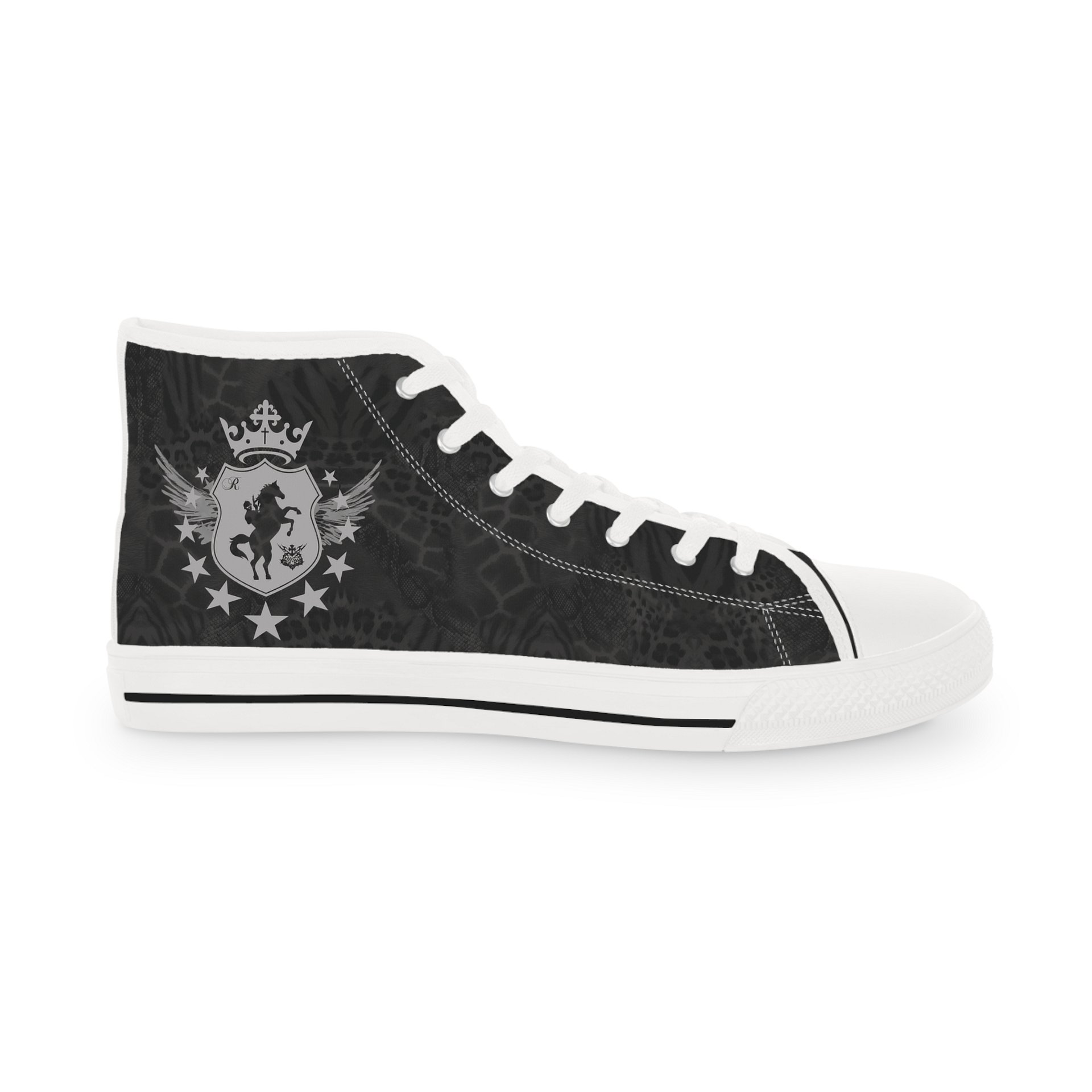 MW ANIMAL PRINT HIGH TOP SNEAKERS (BLACK) product image (6)