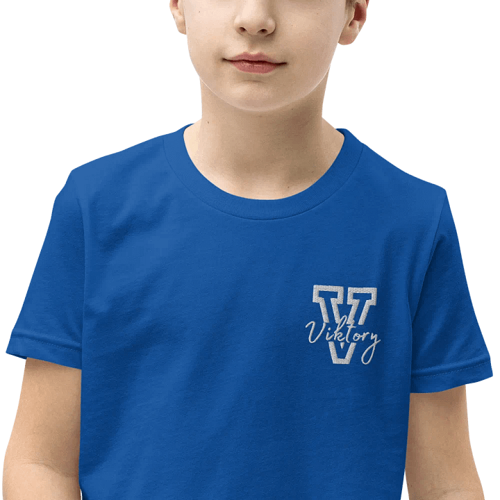 Kids Shirt Blue (white logo) product image (1)
