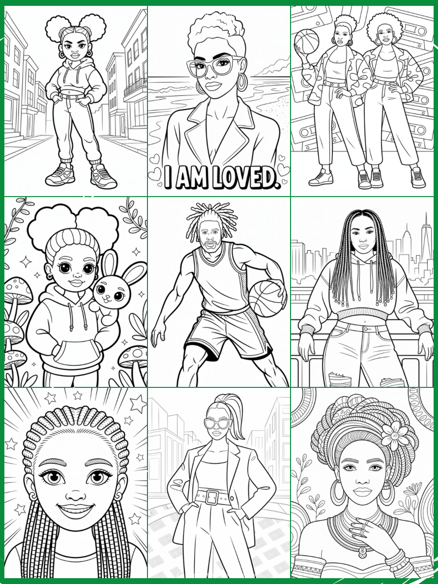 50+ African American Coloring Prompts for Ideogram Ai product image (2)