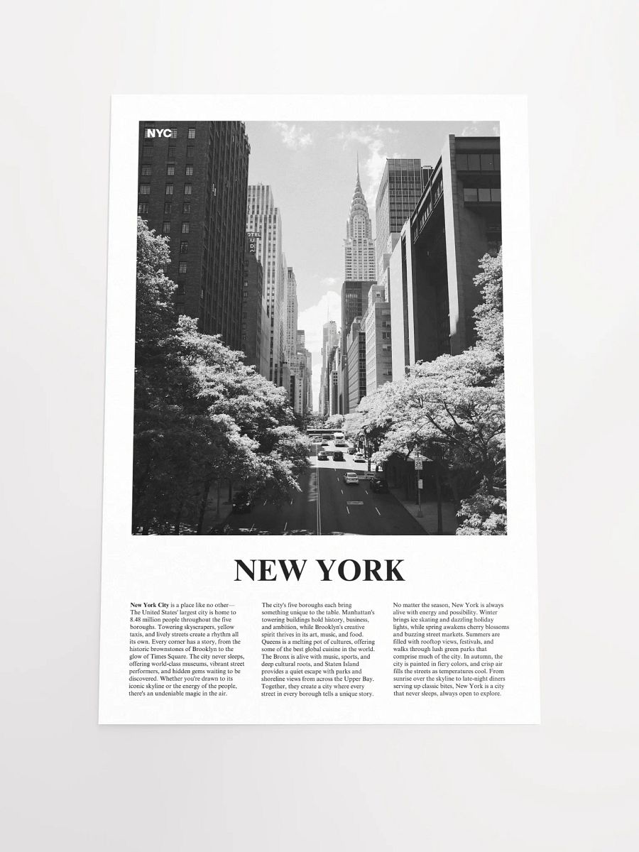 New York 01 Newspaper Poster product image (1)