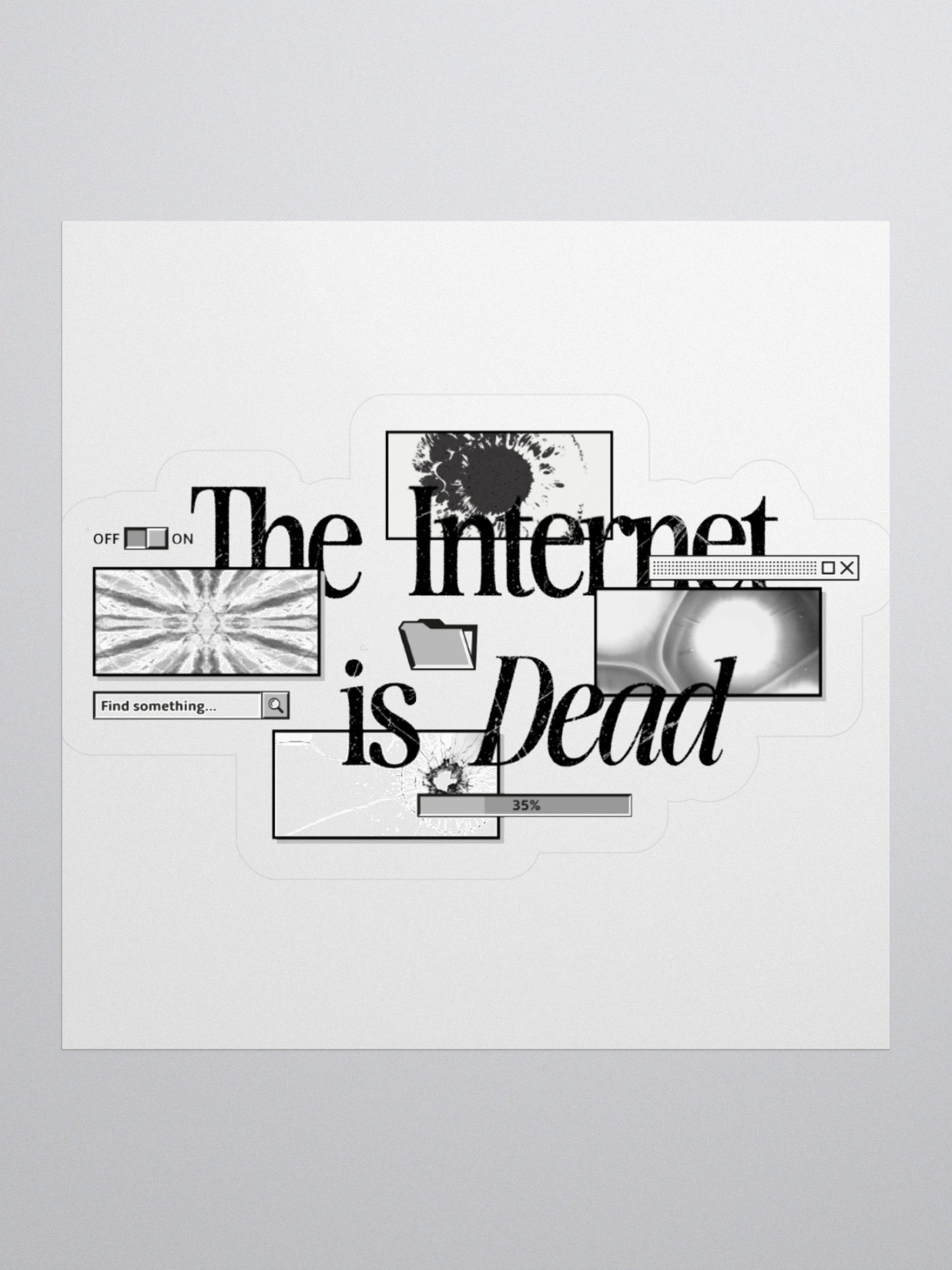 THE INTERNET IS DEAD (STICKER) product image (2)