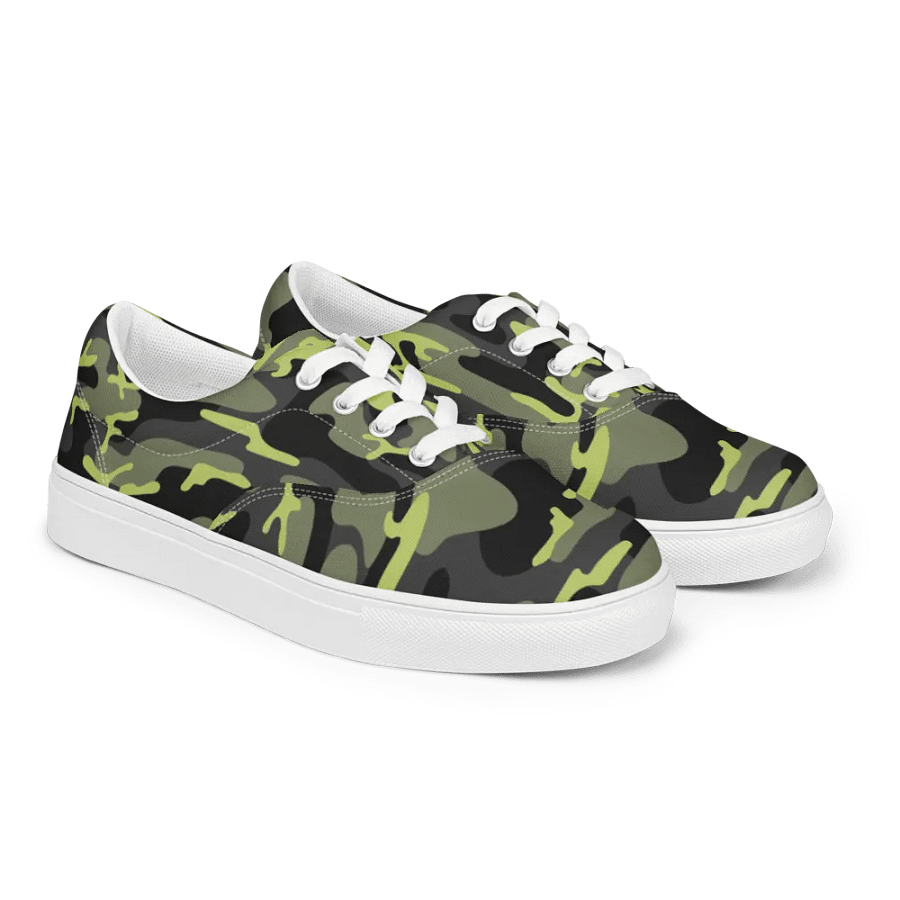 Tactical Chic: Women's Camo Canvas Sneakers product image (3)