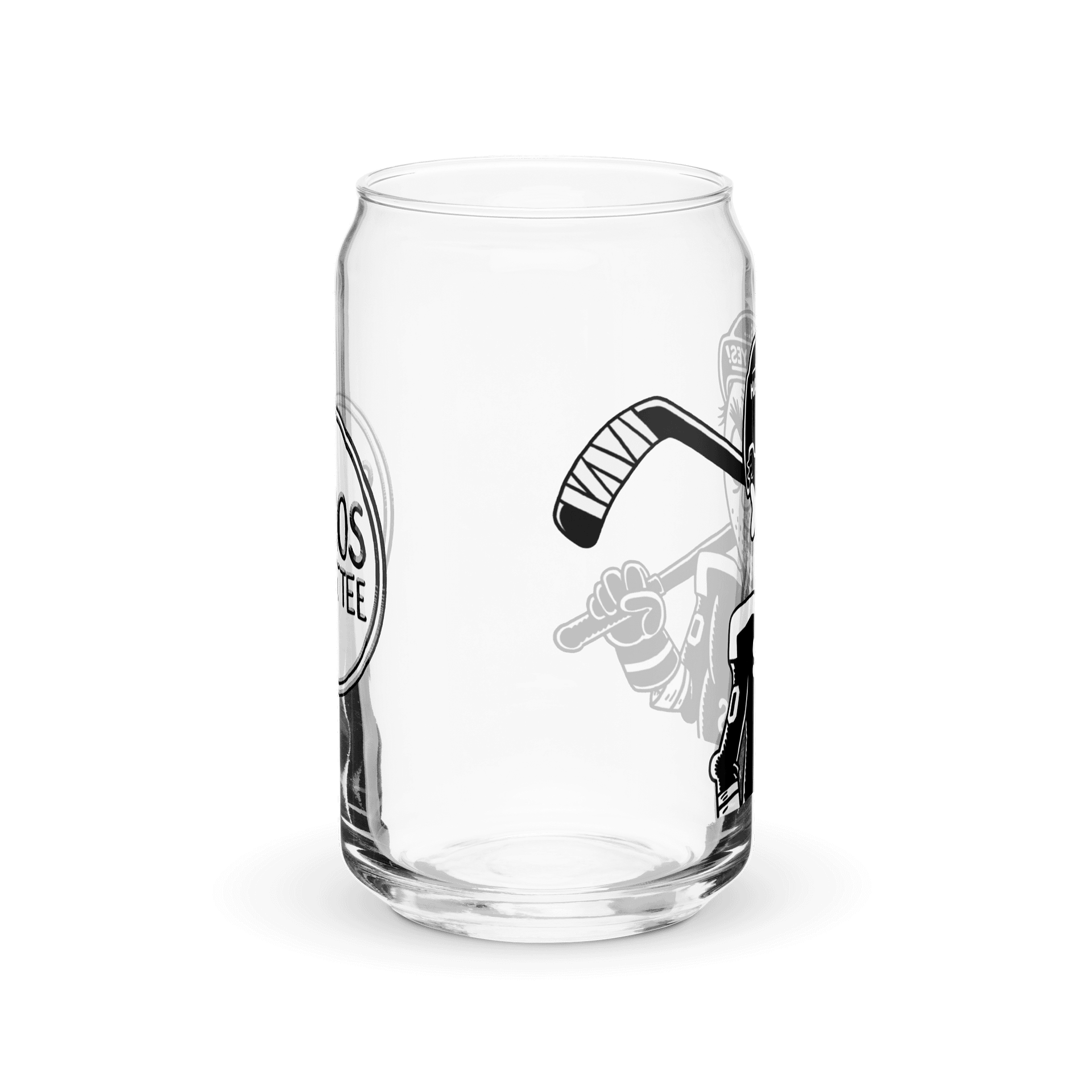16oz Sickos Hockey Can-Shaped Glass (with Optional Lid/Straw) product image (4)