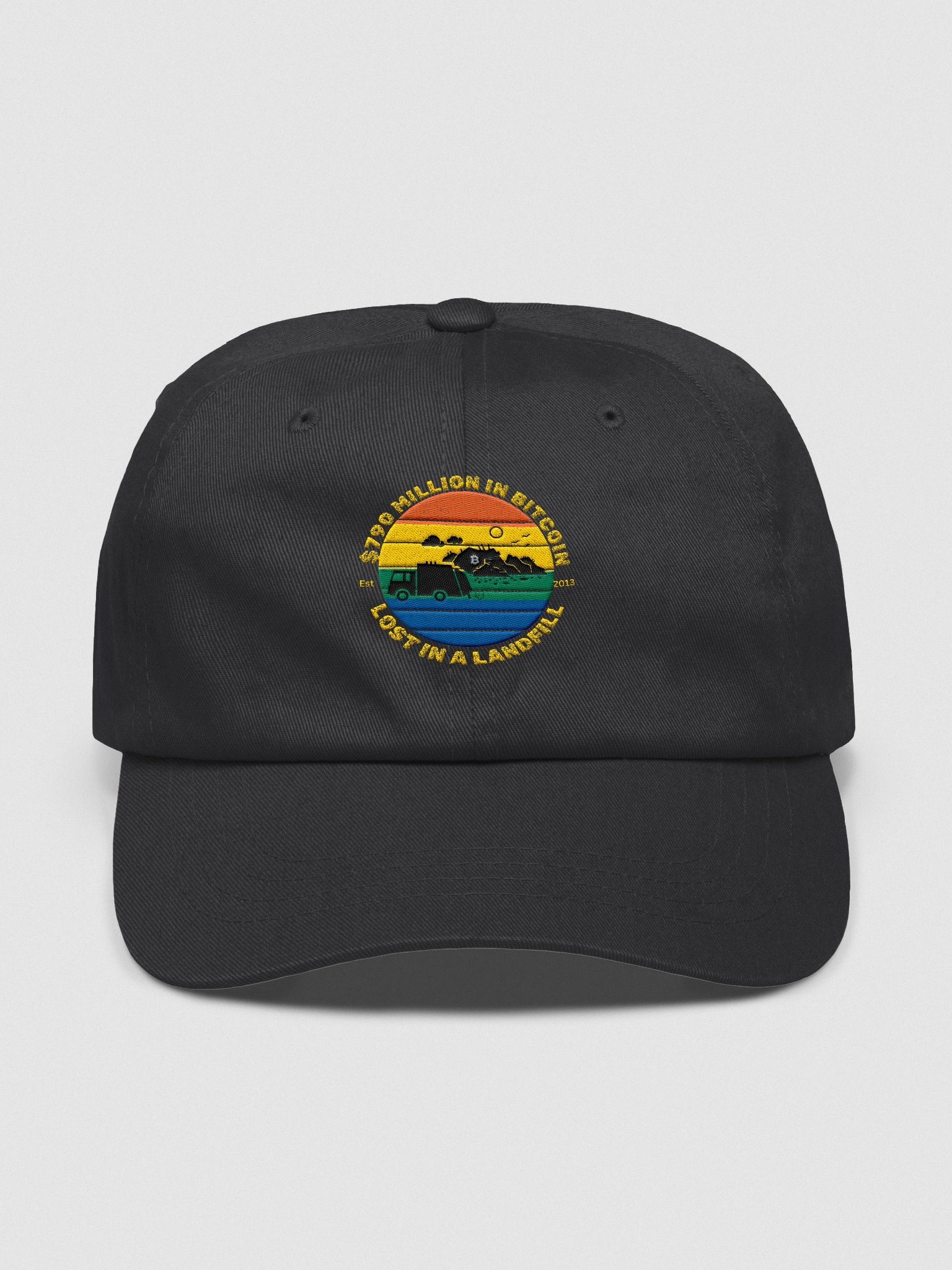 Bitcoin Waste Sunset Dad Hat product image (1)