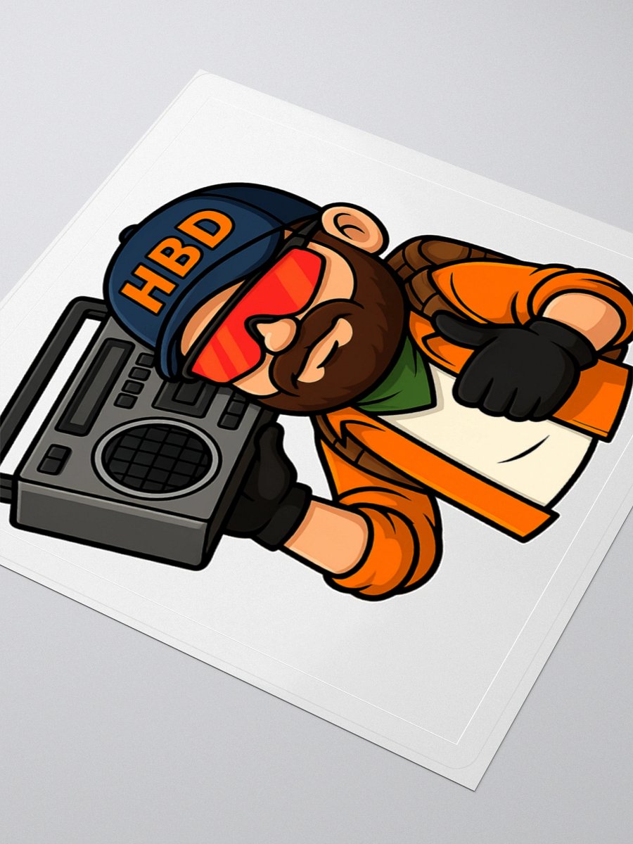 HBD Gaming Boombox White Decal product image (9)
