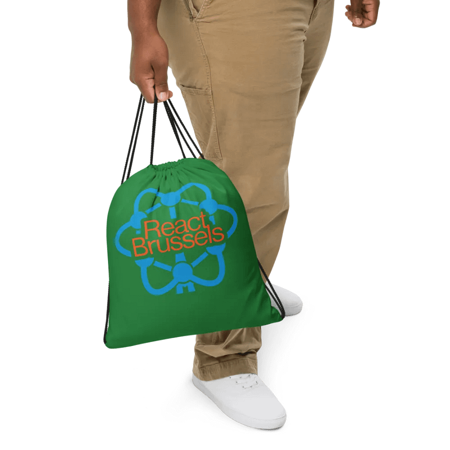 BR All-Over Print Drawstring Bag Green product image (5)