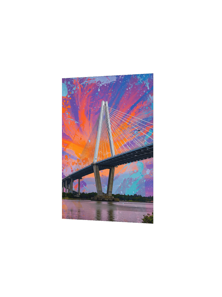 The Ravenel Bridge: A Symphony of Color Poster product image (10)