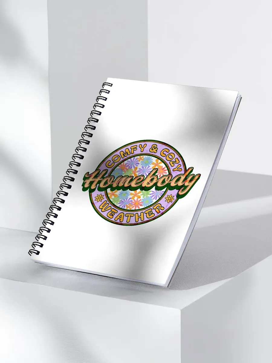 Homebody Comfy And Cozy Weather Floral Spiral Notebook product image (2)
