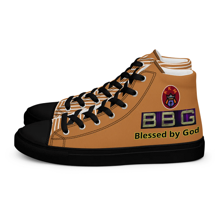BBG Tan Pattern High Tops - Black Soles product image (1)