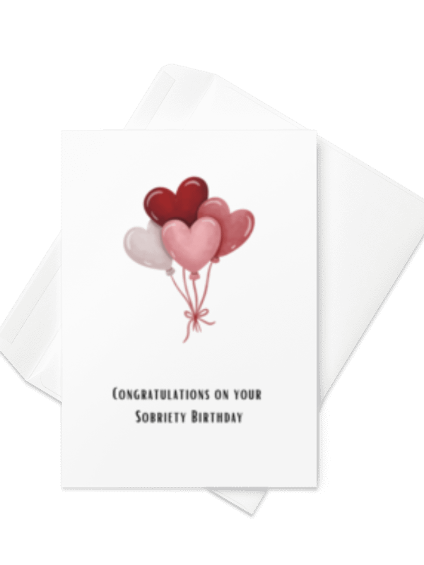 Heartfelt Sobriety Celebration Card product image (1)