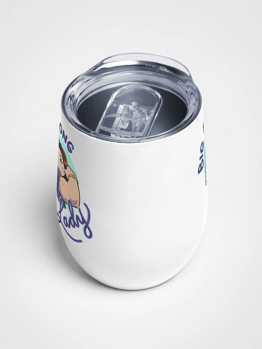 Big Strong Lady Wine Tumbler product image (4)