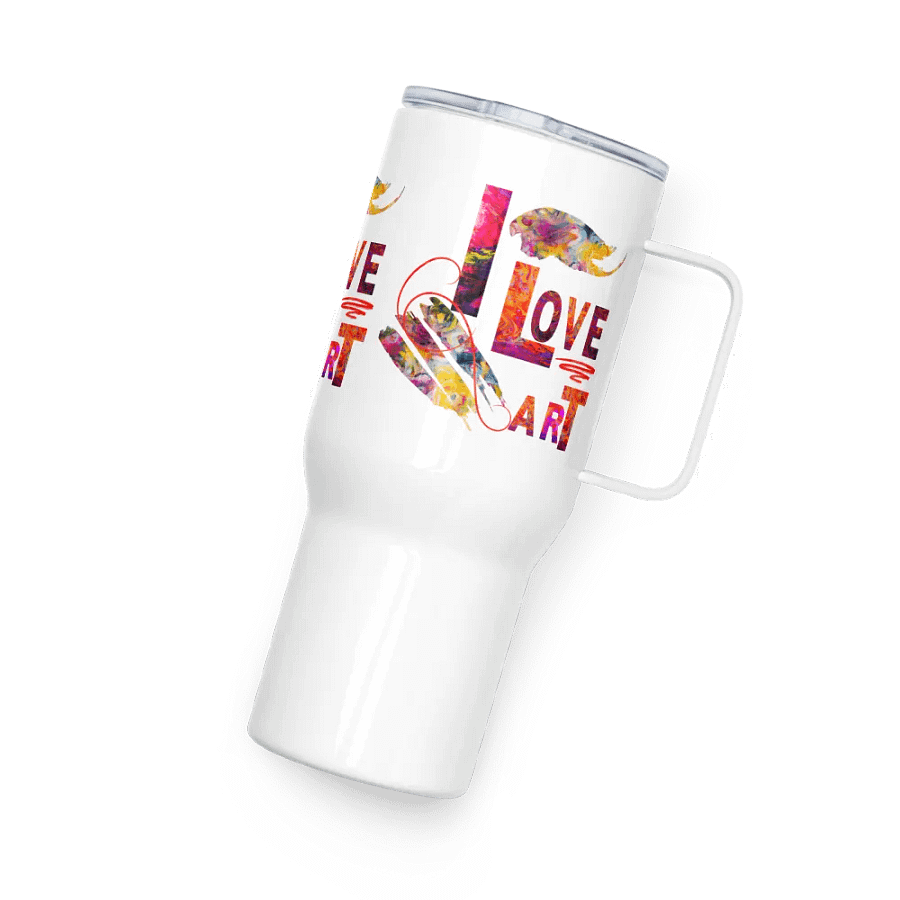 Vibrant Abstract Delight Travel Mug for art students moms daughters friends art teachers product image (4)