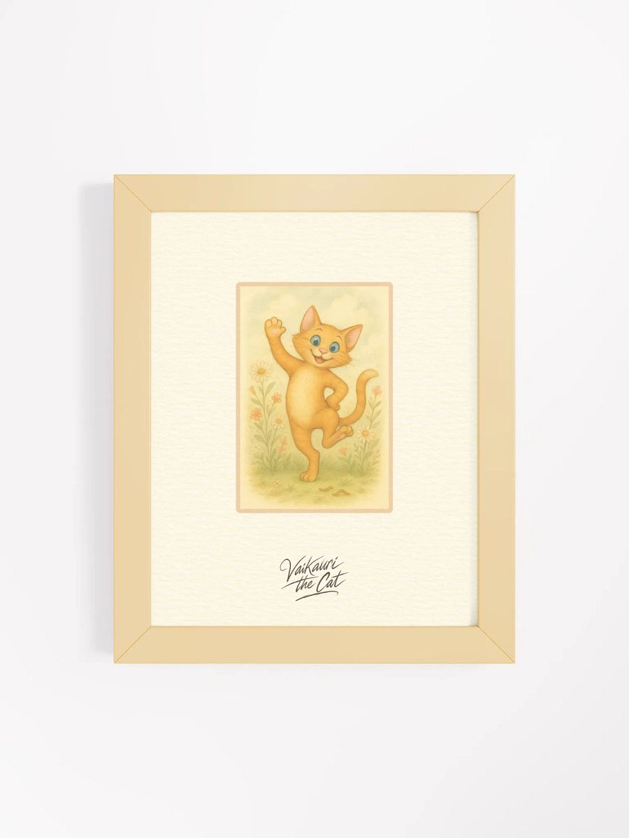 Vaikauri the Cat - Matte Wood-Framed Artprint product image (7)