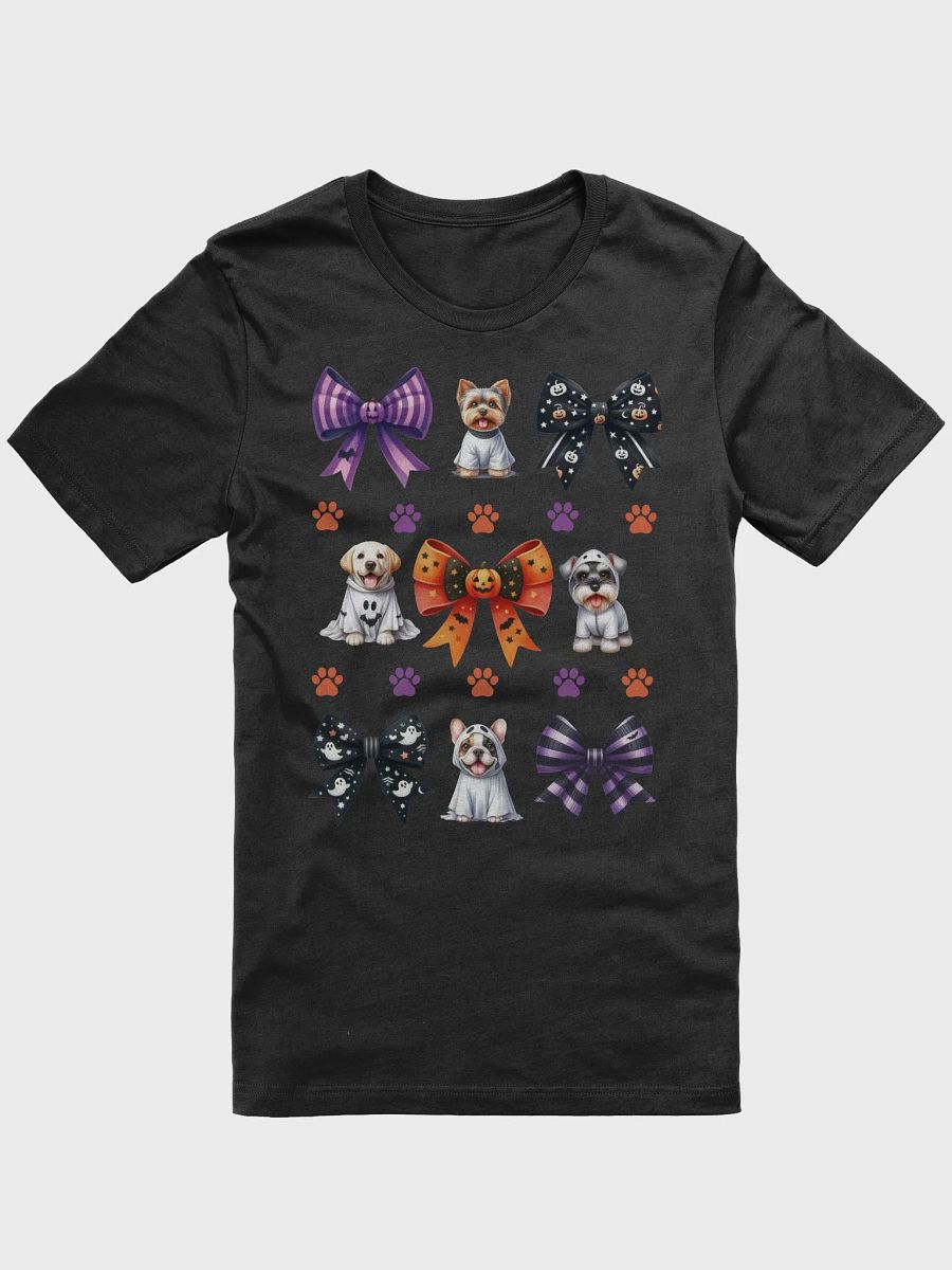 Cute Halloween Dog Ghosts and Bows T-Shirt Design4 product image (11)