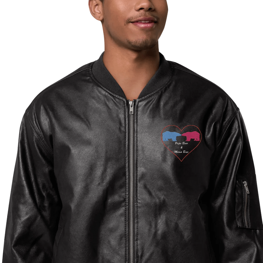 Papa & Mama Bear Unisex Bomber Jacket product image (1)