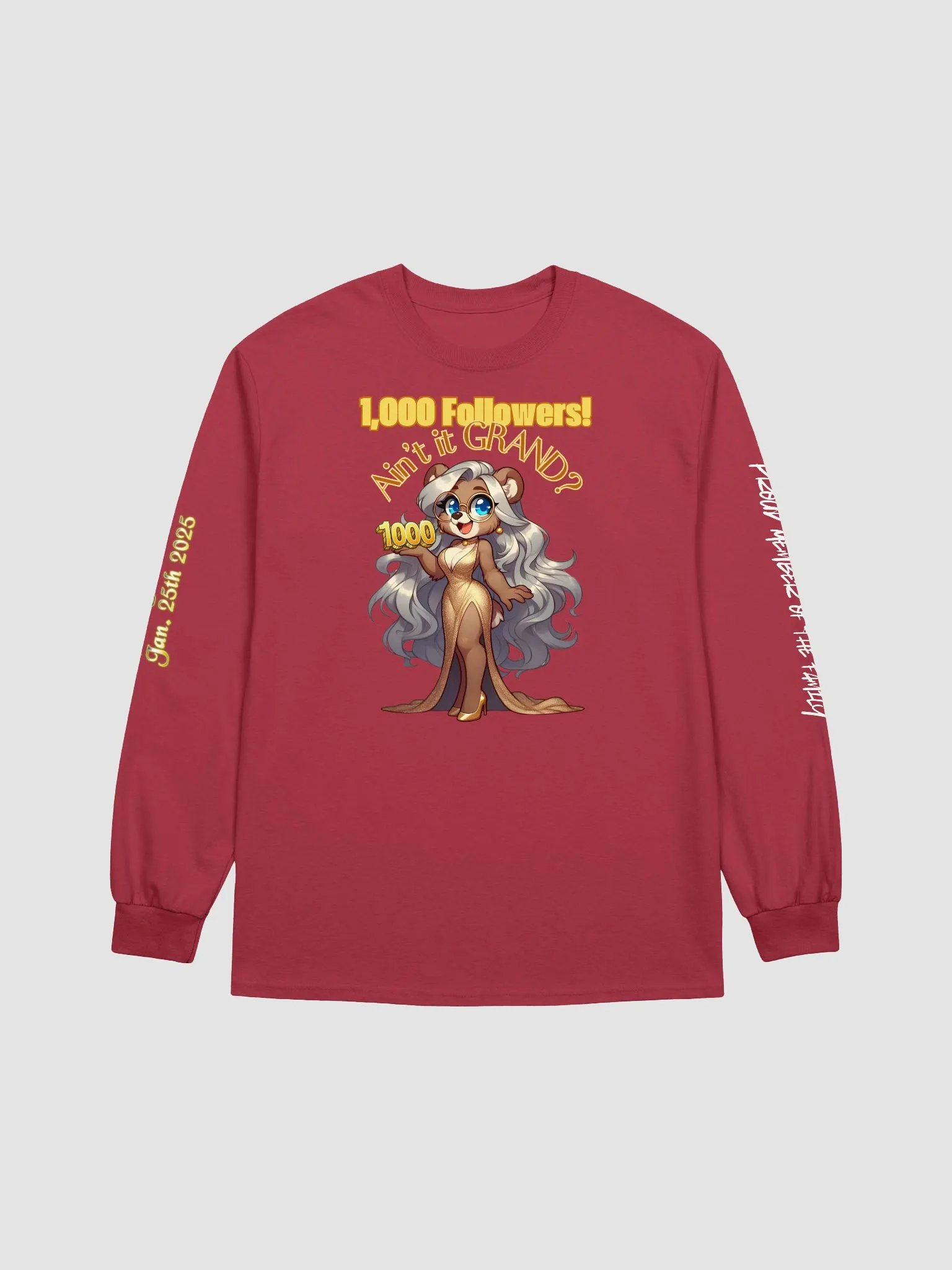 Limited Edition 1K Follower Celebration Long Sleeve Tee product image (8)