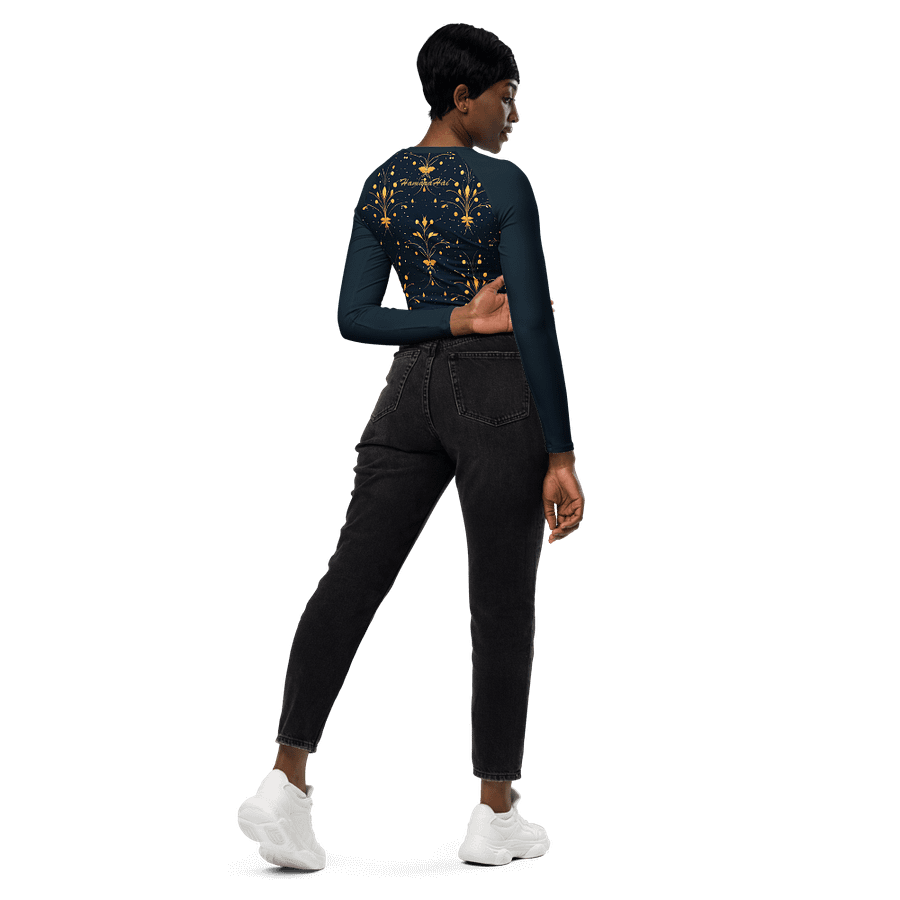 Dhyana - Crop Top Long Sleeve - Blue product image (6)