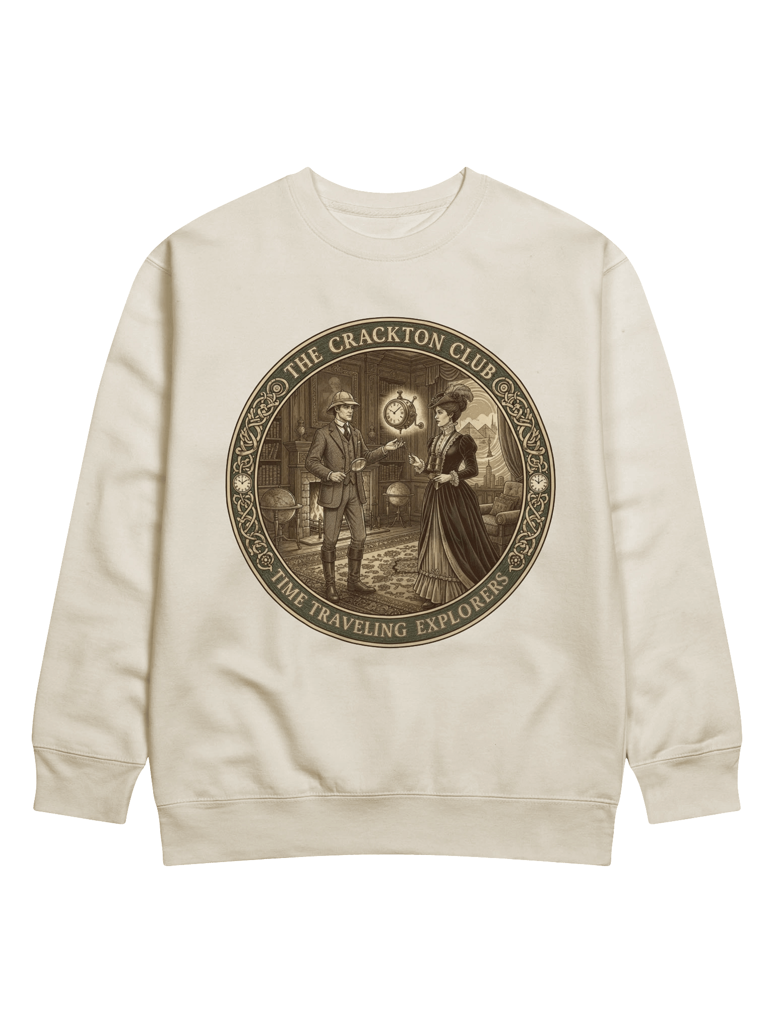 “The Crackton Club – Time Traveling Explorers” – Sweatshirt product image (57)