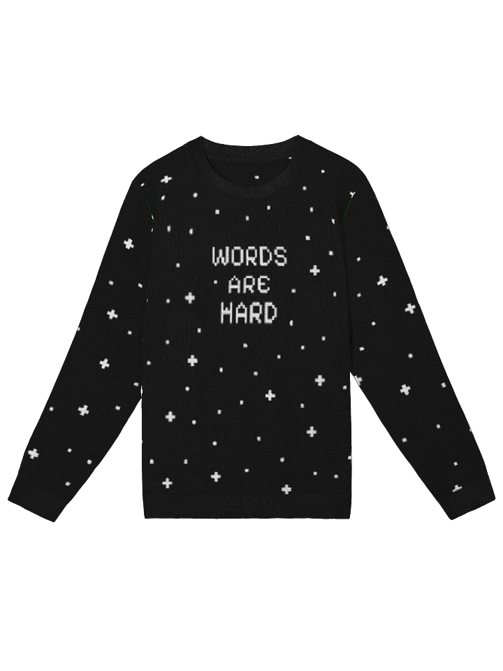 Words Are Hard Stars Sweater product image (2)