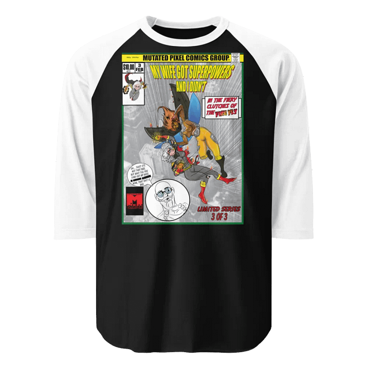 My Wife Now: Limited Edition Comic Book Raglan Tee product image (1)