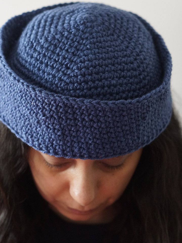 Single crochet sailor hat crochet pattern product image (1)