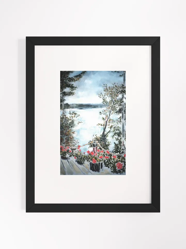 Camano Cabin View Print Framed product image (1)