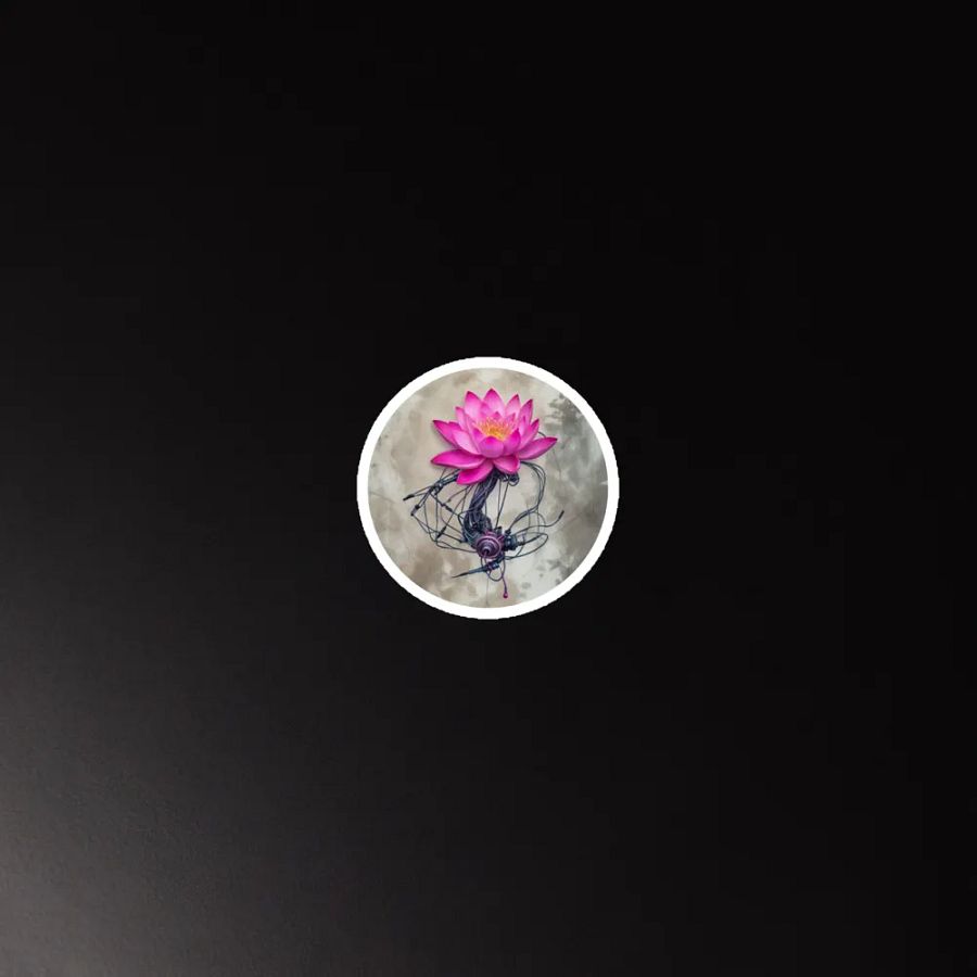 Digital Lotus Bloom Magnets product image (3)