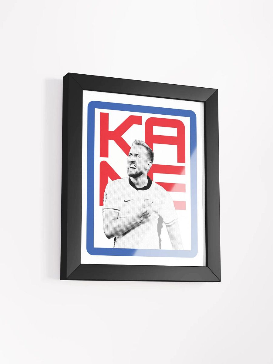 Harry Kane BW England Name Art Framed Print product image (4)