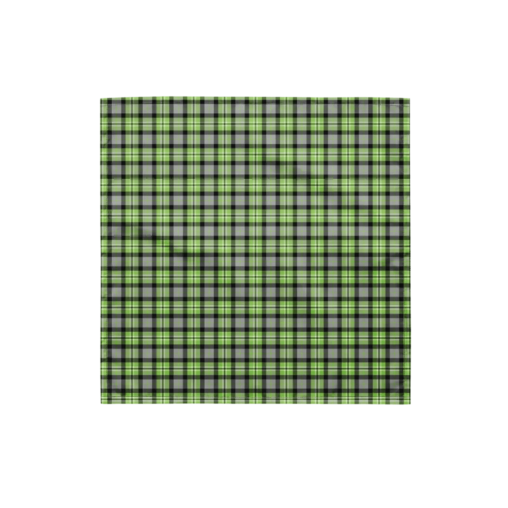 Light Green and Gray Plaid Bandana product image (4)