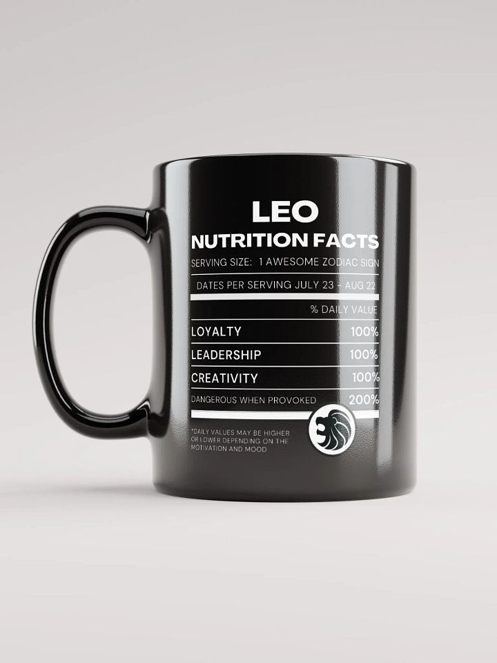 Leo Nutrition Facts Mug product image (1)