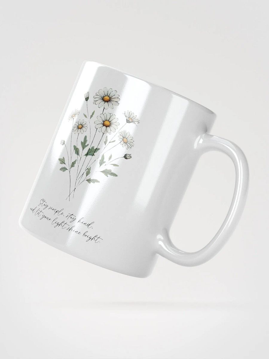 Motivational Daisy White Glossy Mug product image (6)