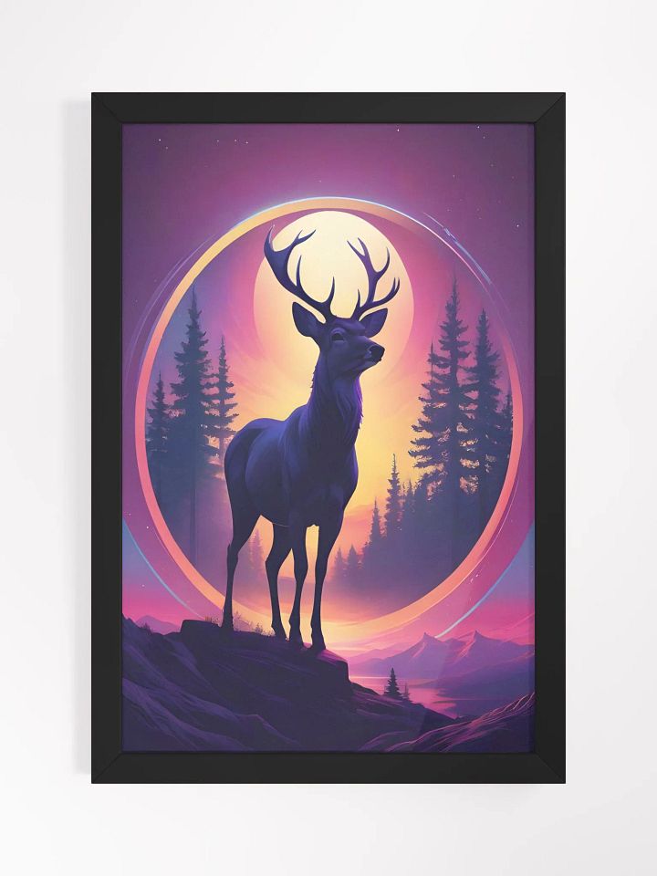 Deer Sunset Framed Poster product image (2)