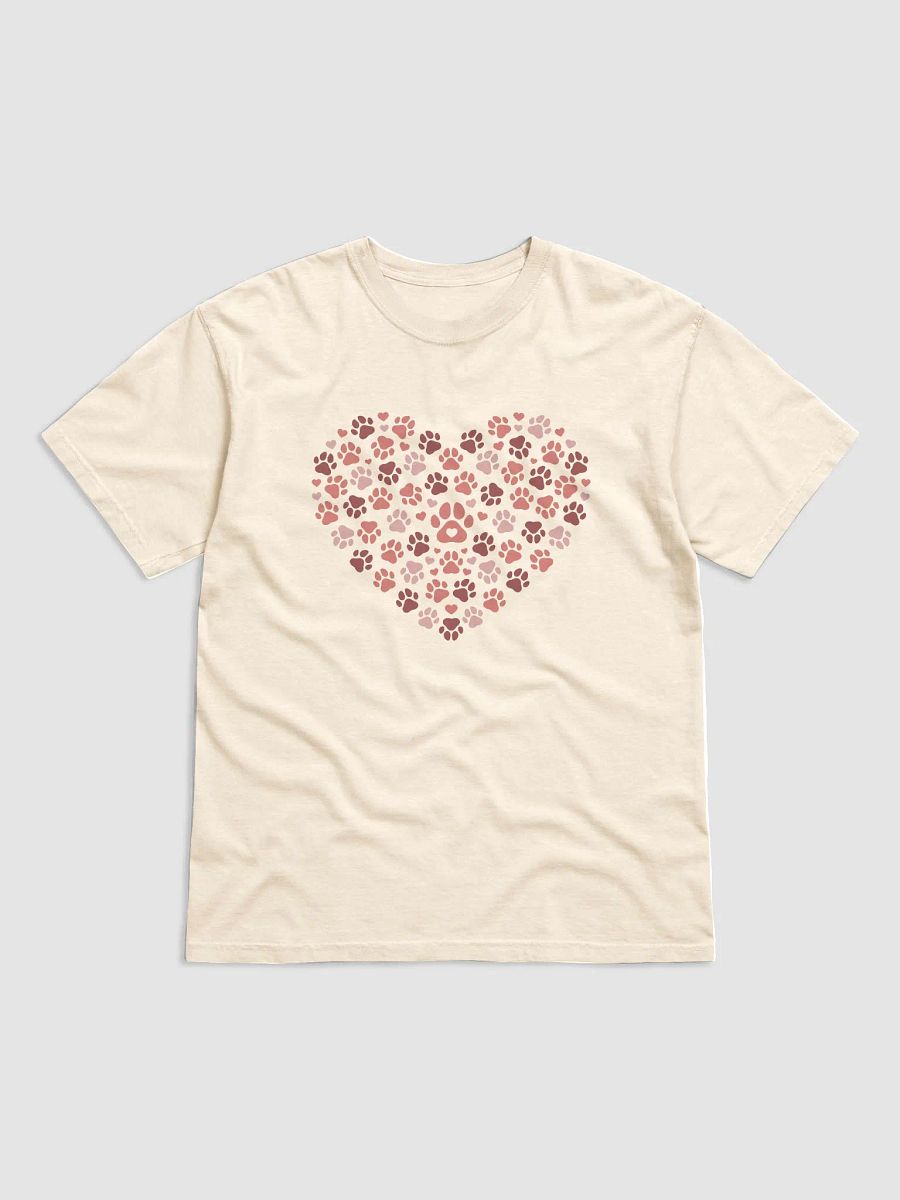 Heart-Shaped Paw Prints T-Shirt | Cute T-Shirt for Dog Moms product image (9)