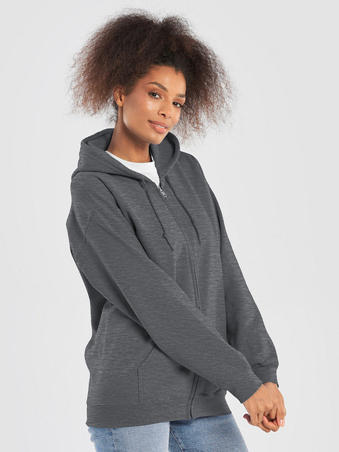 Photo showing Gildan Unisex Heavy Blend Zip Hoodie