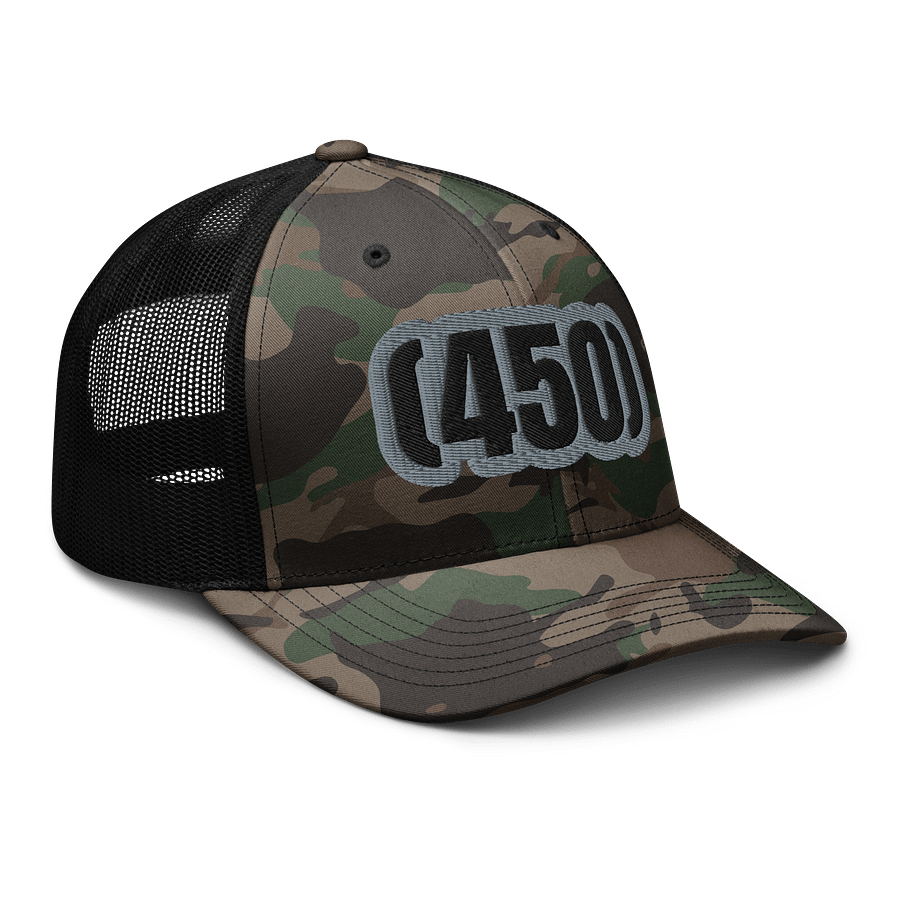Retro Camo Number Trucker Cap product image (6)