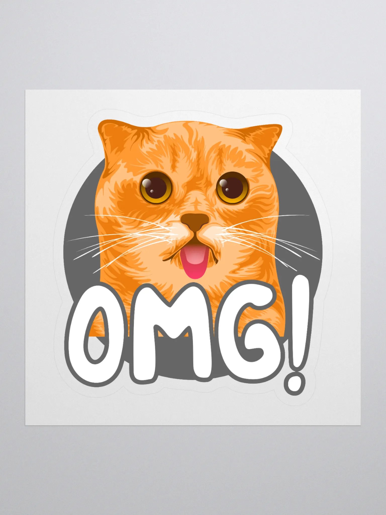 OMG! Surprise Cat Kiss Cut Stickers product image (1)