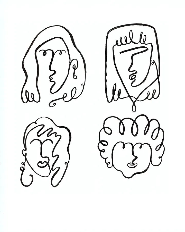 Line Girls - Giclée Fine Art Print product image (2)