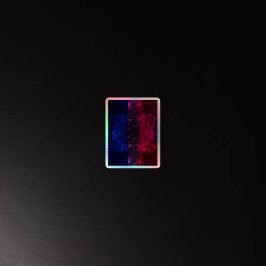 Bisexual Pride Flag Sticker (Textured Variation) product image (2)