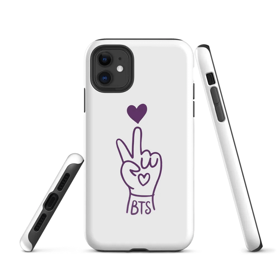 Finger Heart Purple Tough iPhone® Case product image (1)